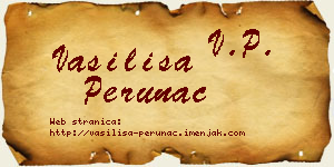 Vasilisa Perunac vizit kartica